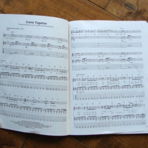 The Beatles Abbey Road Guitar Notes Tab Sheet Music Song Book Vocals - Picture 3 of 5